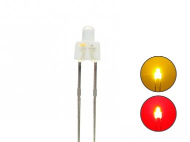 Schönwitz 50887 DUO LED 2mm kurz Bipolar 2pin diffus ge 