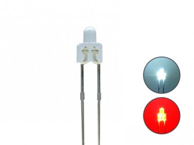 Schönwitz 50889 DUO LED 2mm kurz Bipolar 2pin klar kalt 