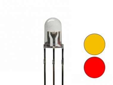 Schönwitz 50908 DUO Bi-Color LED 5mm klar 3pin Anode ge 