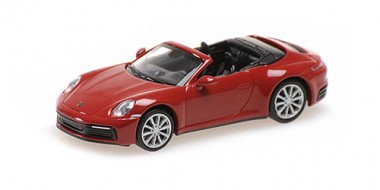 Minichamps 870068332 Porsche 911 (992) 4S Cabrio rot 2019 