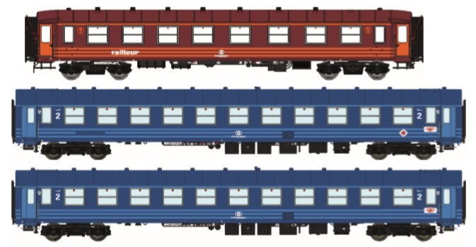 LS Models 42402 SNCB Personenwagen-Set 3-tlg. Ep.4b ...